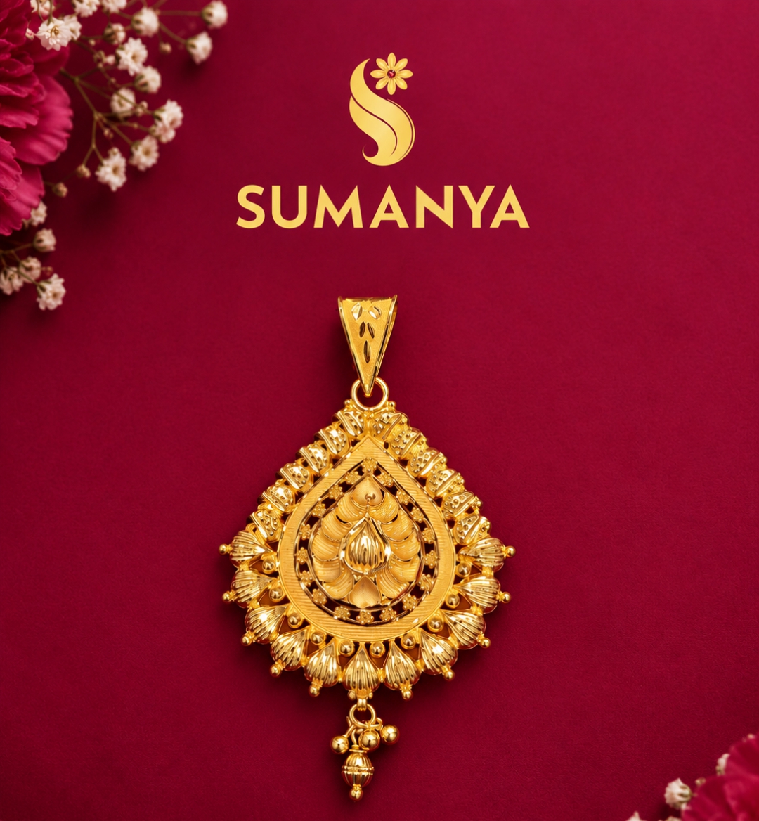 22k916 classic gold locket 