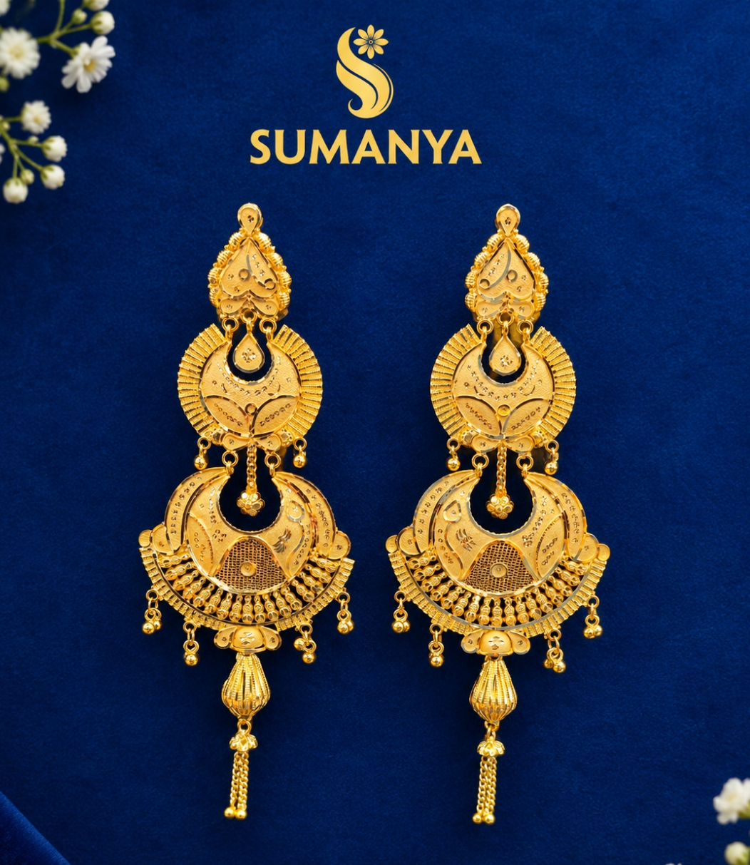 18k750 Chand Bali  royal look 