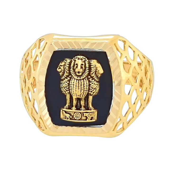 Midnight Ashoka Gold Ring