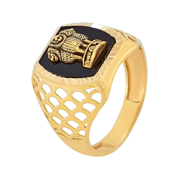 Midnight Ashoka Gold Ring